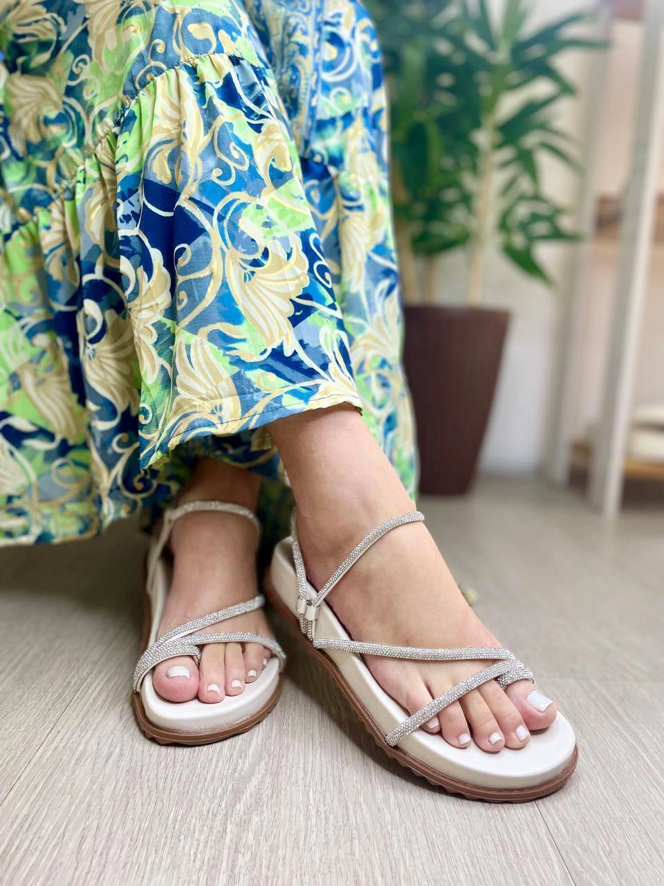 Papete Strass Ivete - Off White