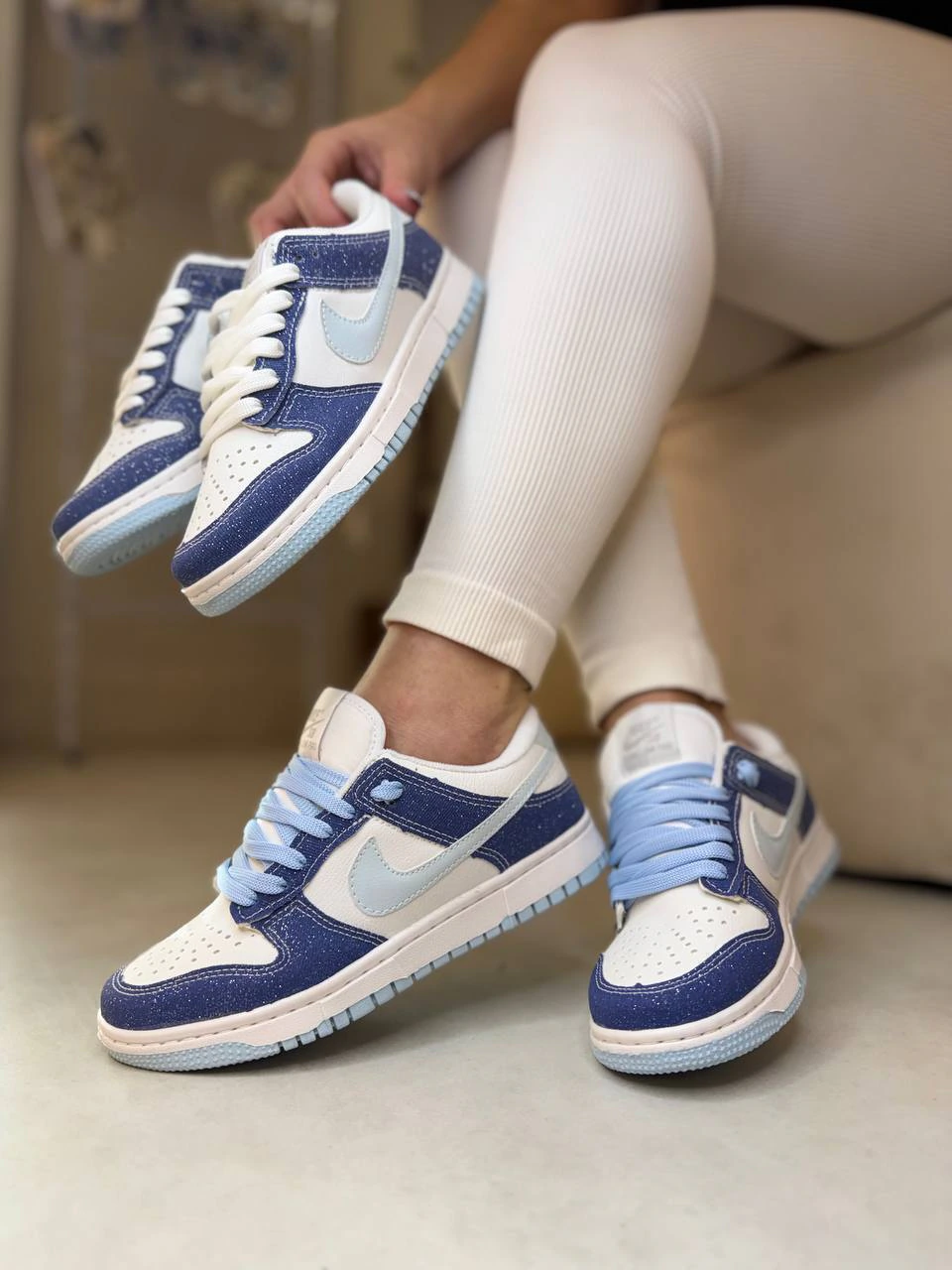 Tênis Dunk Glitter Jeans