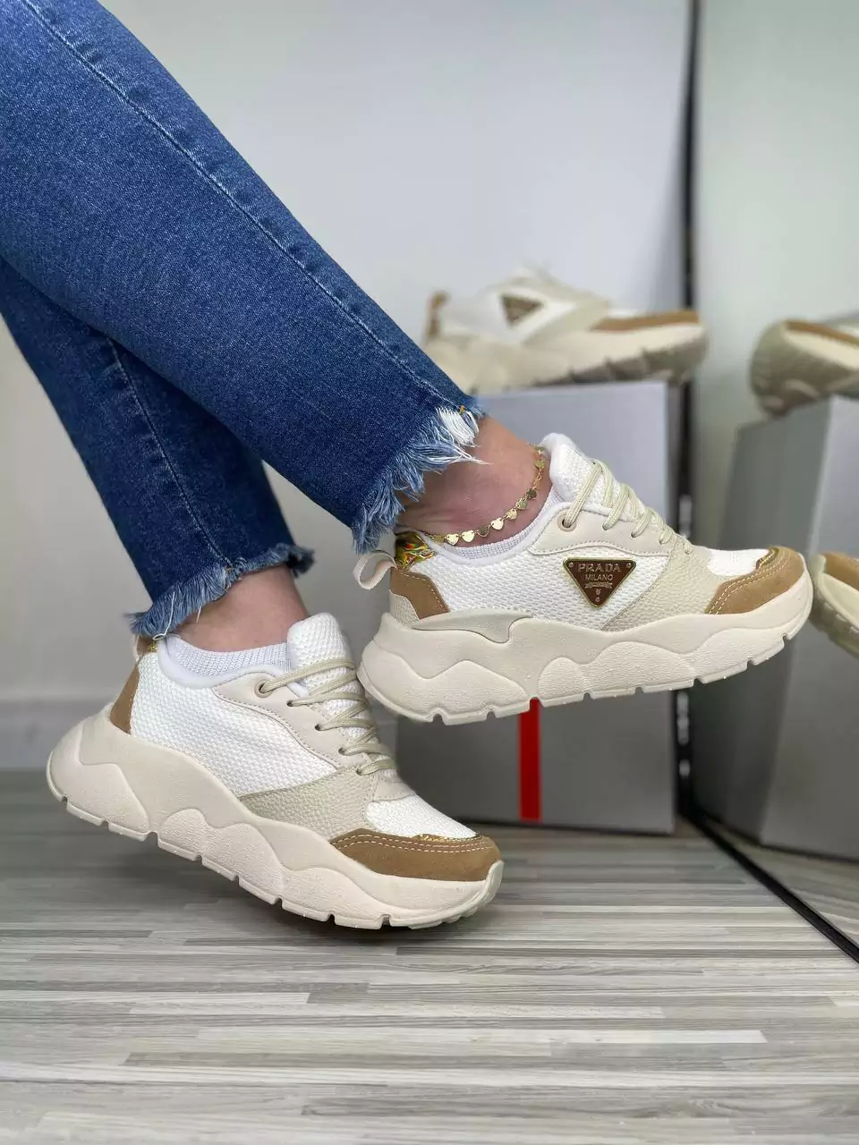 Tênis Sola Alta PD - Off White