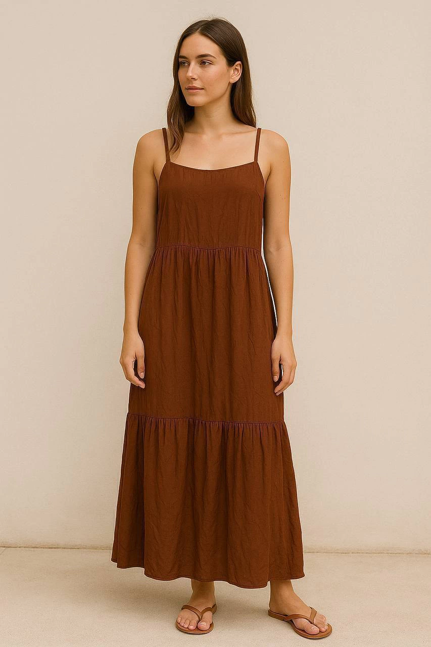 Vestido Longo Liso