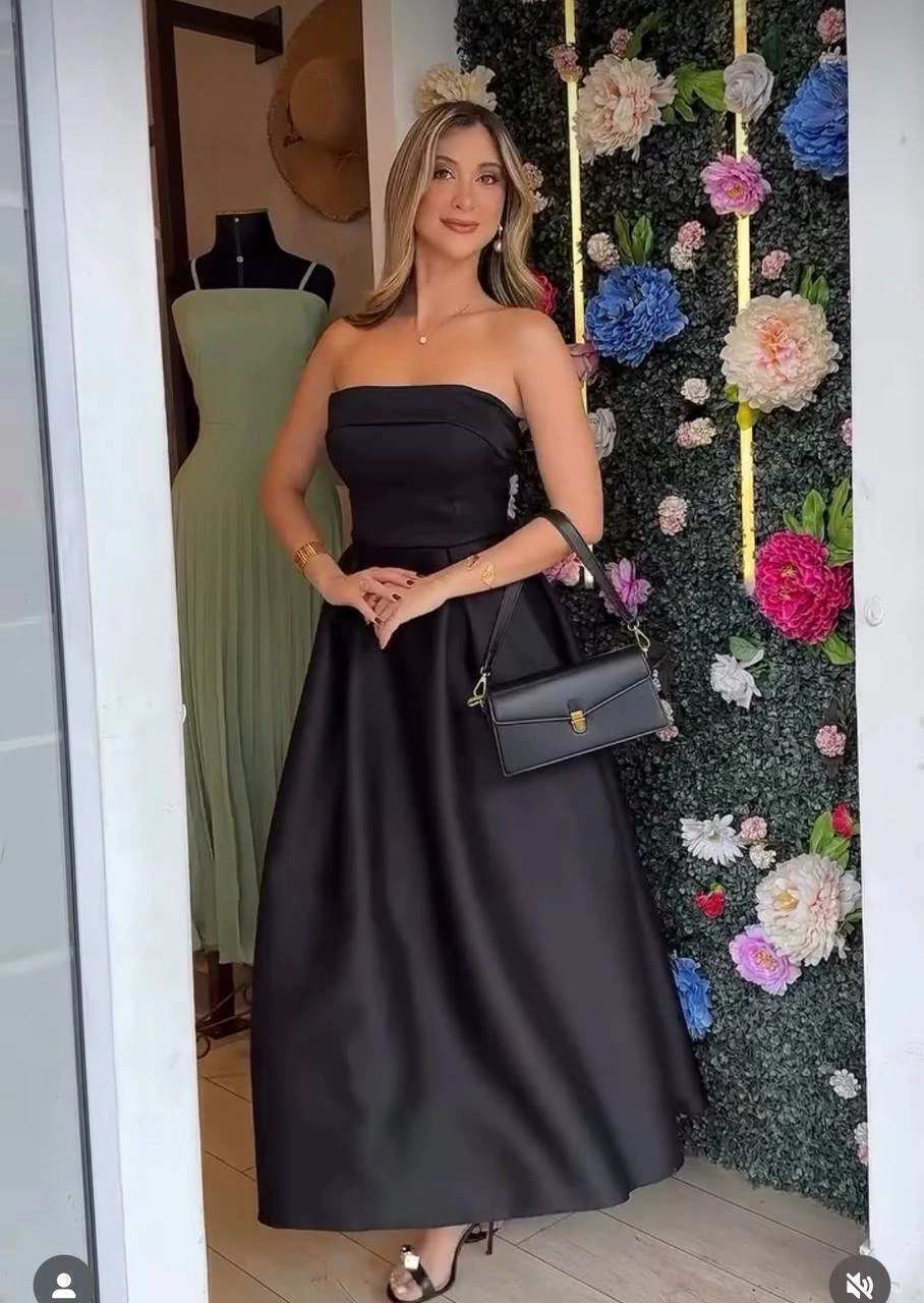 Vestido Tomara Que Caia Longo